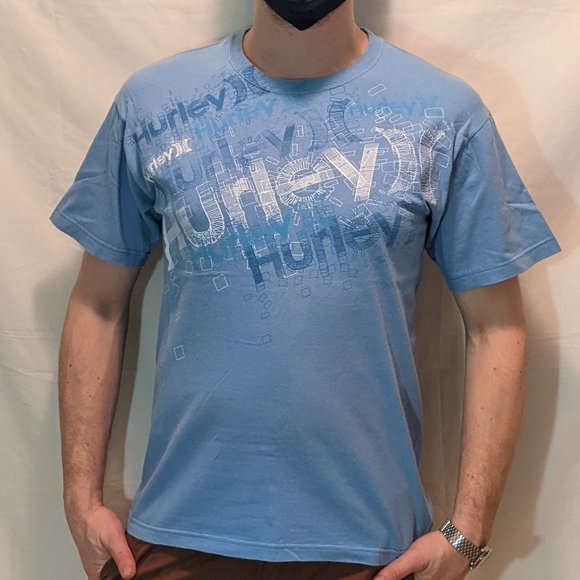 Hurley Regular Fit T-Shirt (Light Blue) - Picture 1 of 5